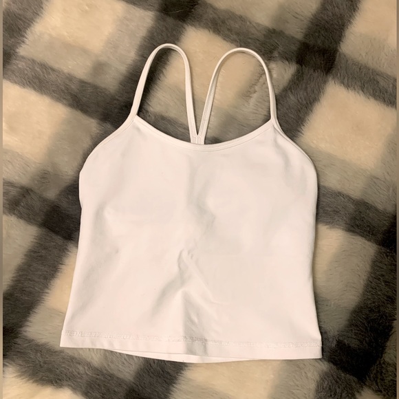 lululemon athletica Tops - Lululemon White Cropped Tank Top